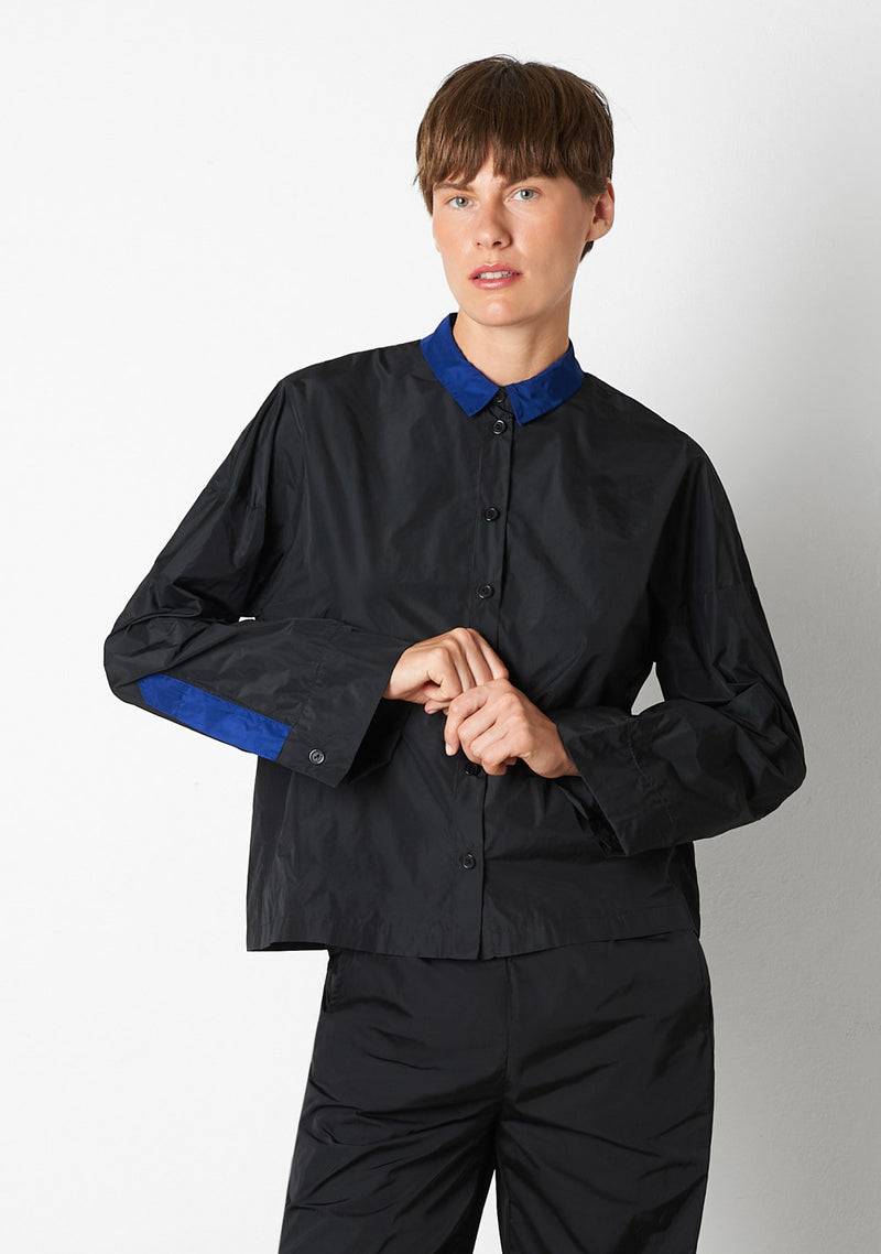 Katharina Hovman Kimonobluse black/royal