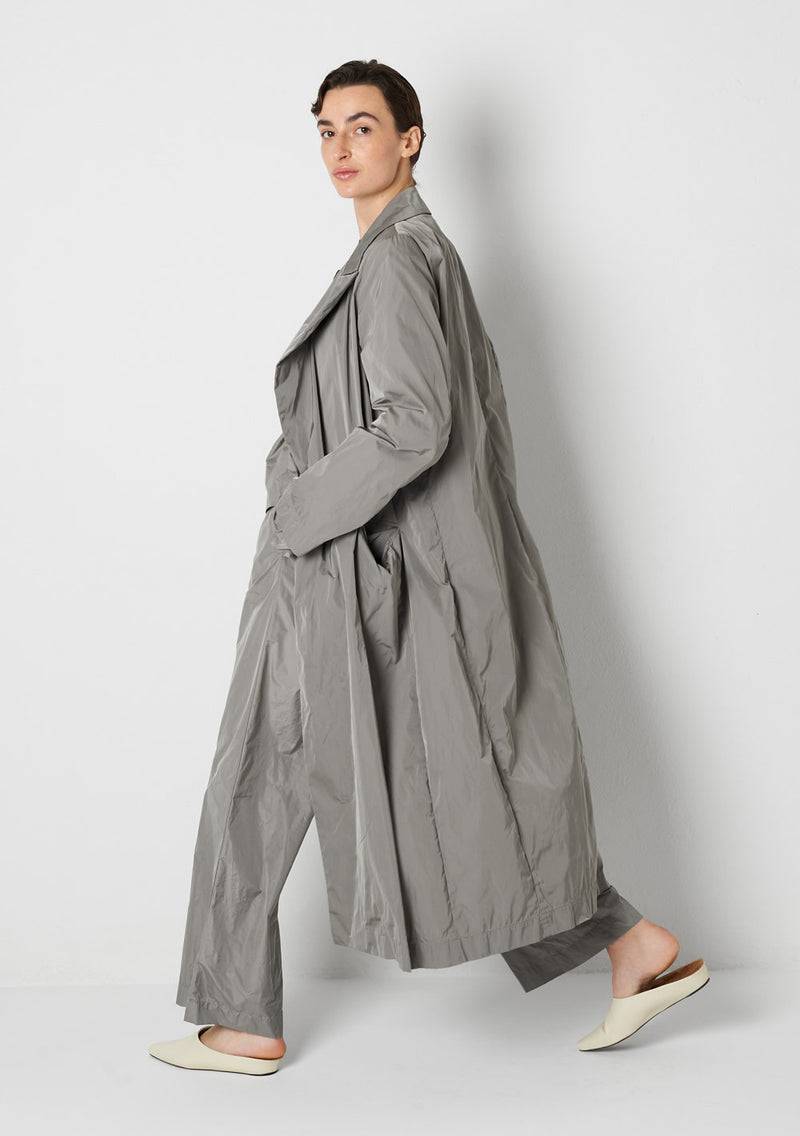 Katharina Hovman Long Coat Heavy Taffeta, Cement