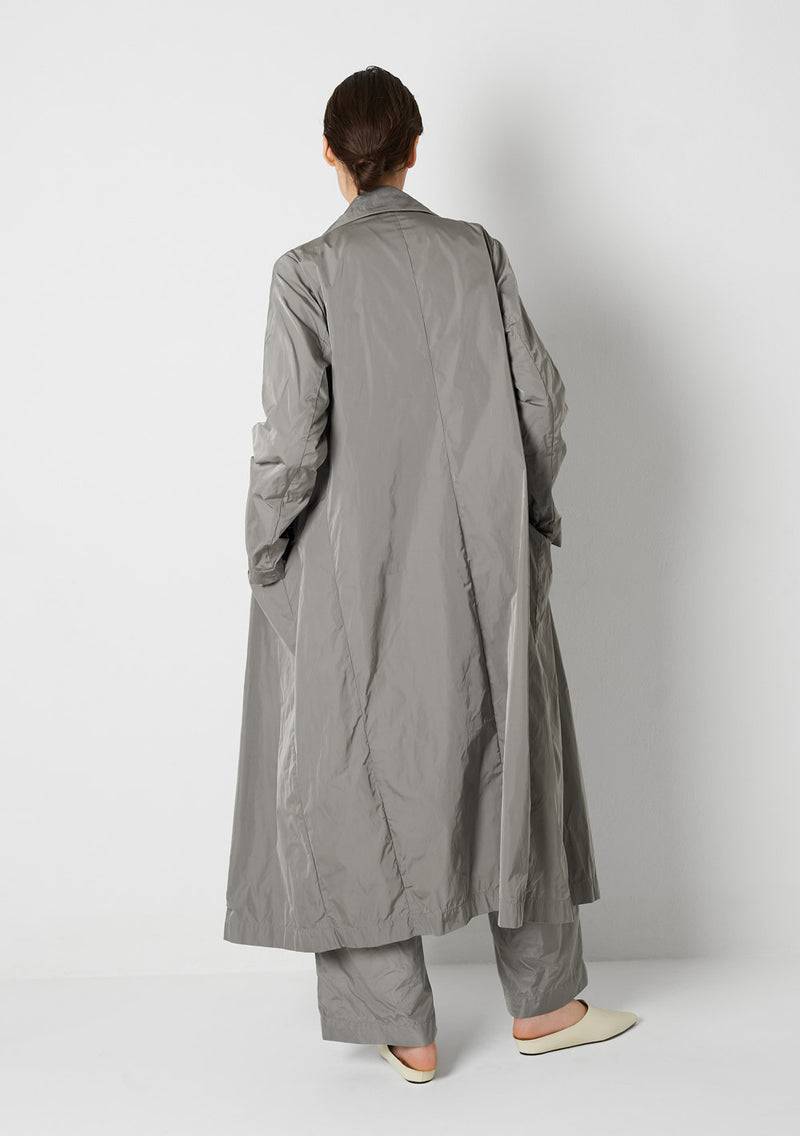 Katharina Hovman Long Coat Heavy Taffeta, Cement