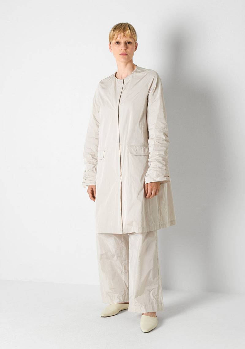 Katharina Hovman Loose Coat heavy Taffeta, marmor