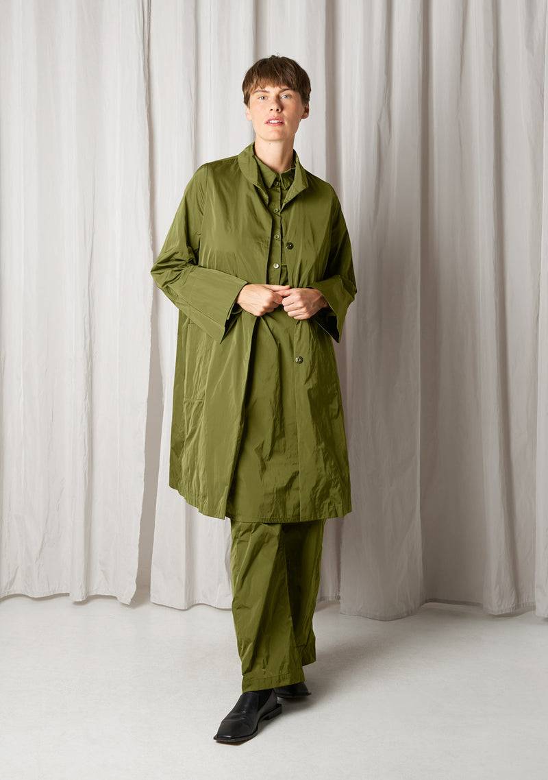 Katharina Hovman Mantel Heavy Taffeta, Matcha