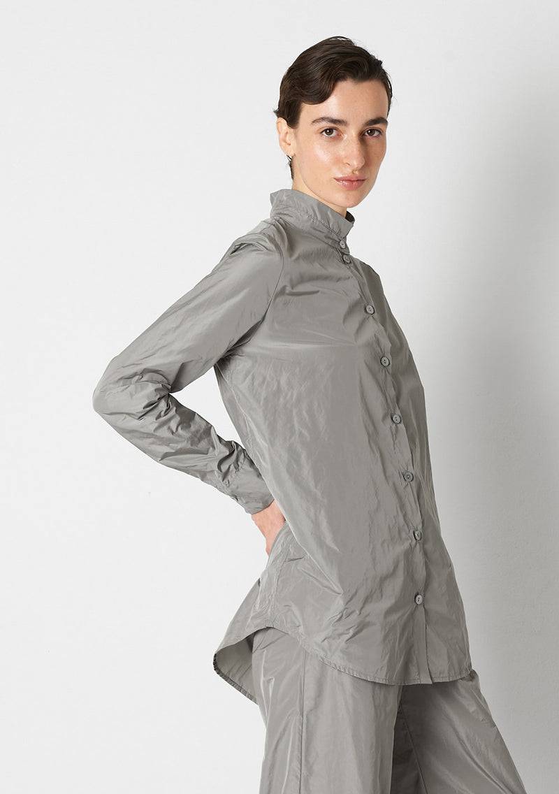 Katharina Hovman Stehkragenhemd Cement