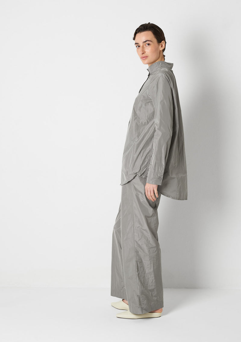 Katharina Hovman Stehkragenhemd Cement