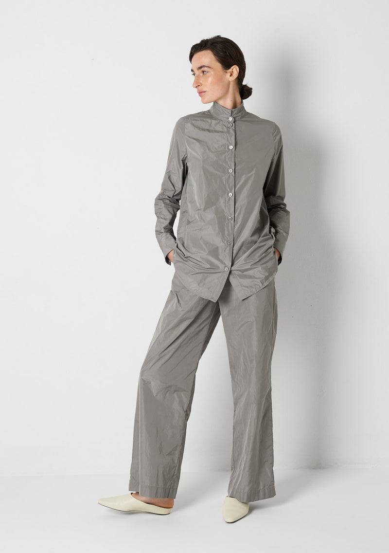 Katharina Hovman Stehkragenhemd cement