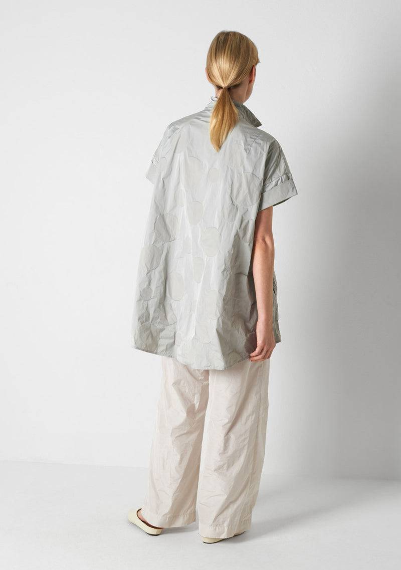 Katharina Hovman Short Sleeves heavy Taffetas, DOTS, silver