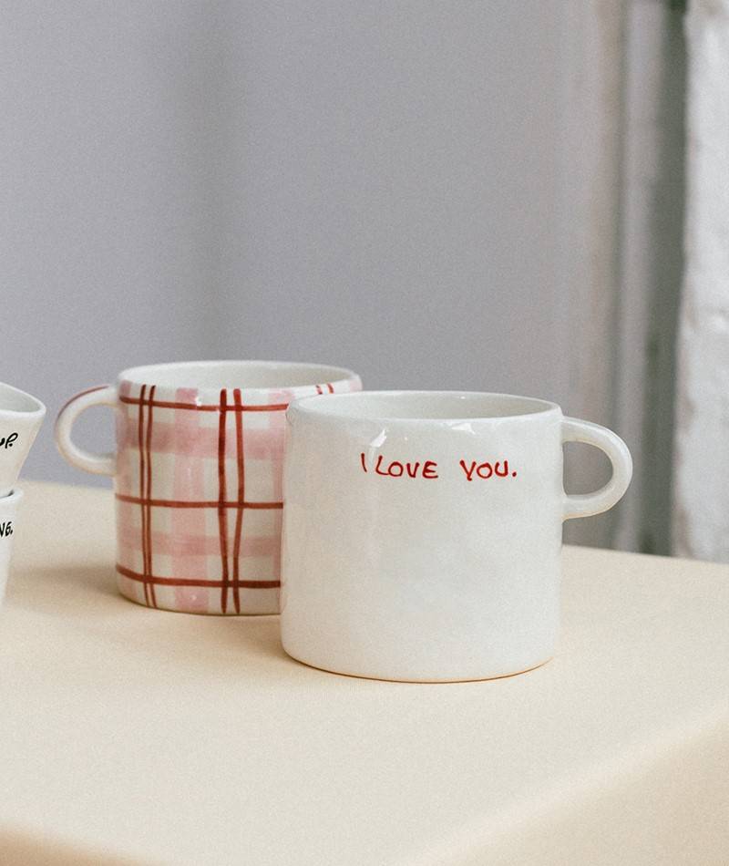 Kauf Dich Glücklich ANNA + NINA I Love You Tasse Weiü