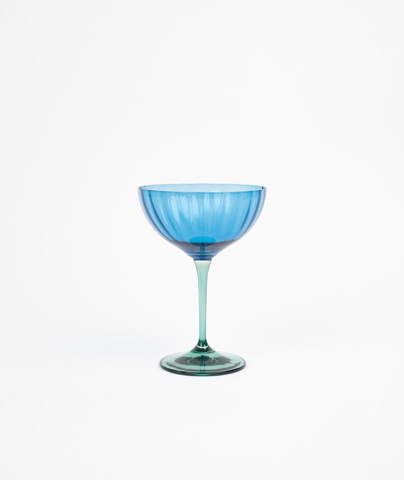 Kauf Dich Glücklich ANNA + NINA Jazzy Blue Champagner Glas mehrfarbig