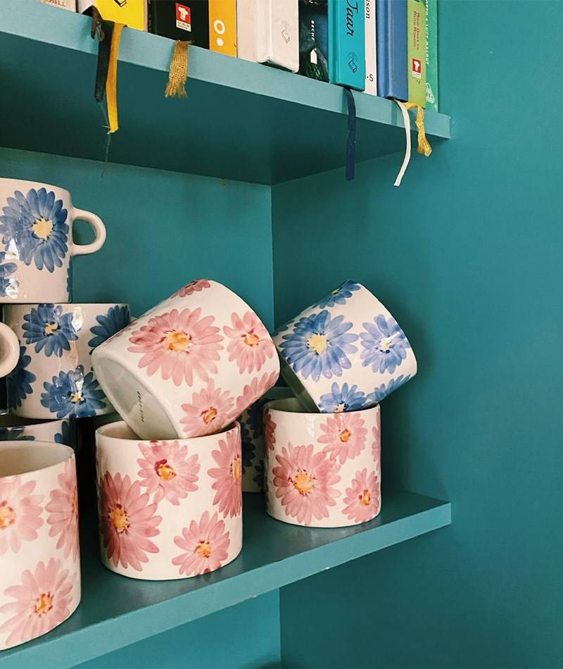 Kauf Dich Glücklich ANNA + NINA Rosegarden Tasse Rosa geblümt