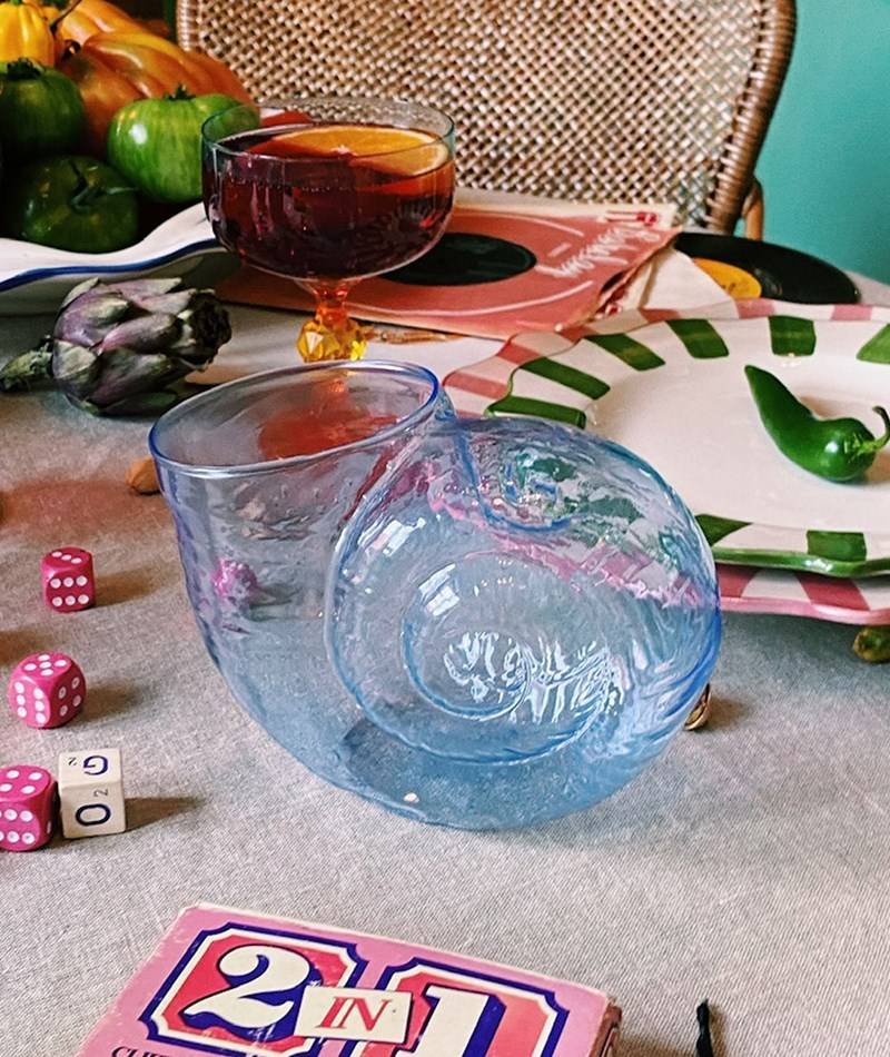 Kauf Dich Glücklich ANNA + NINA Shell Vase (15x10x11) Blau