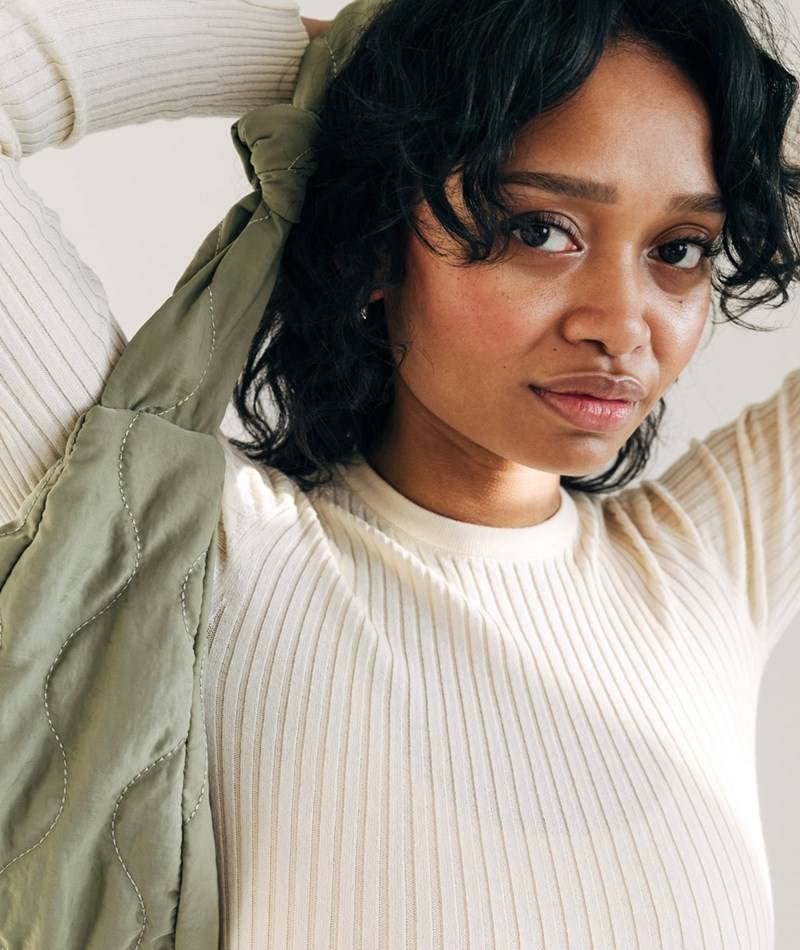 Kauf Dich Glücklich ARMEDANGELS Alaania RN Longsleeve Beige