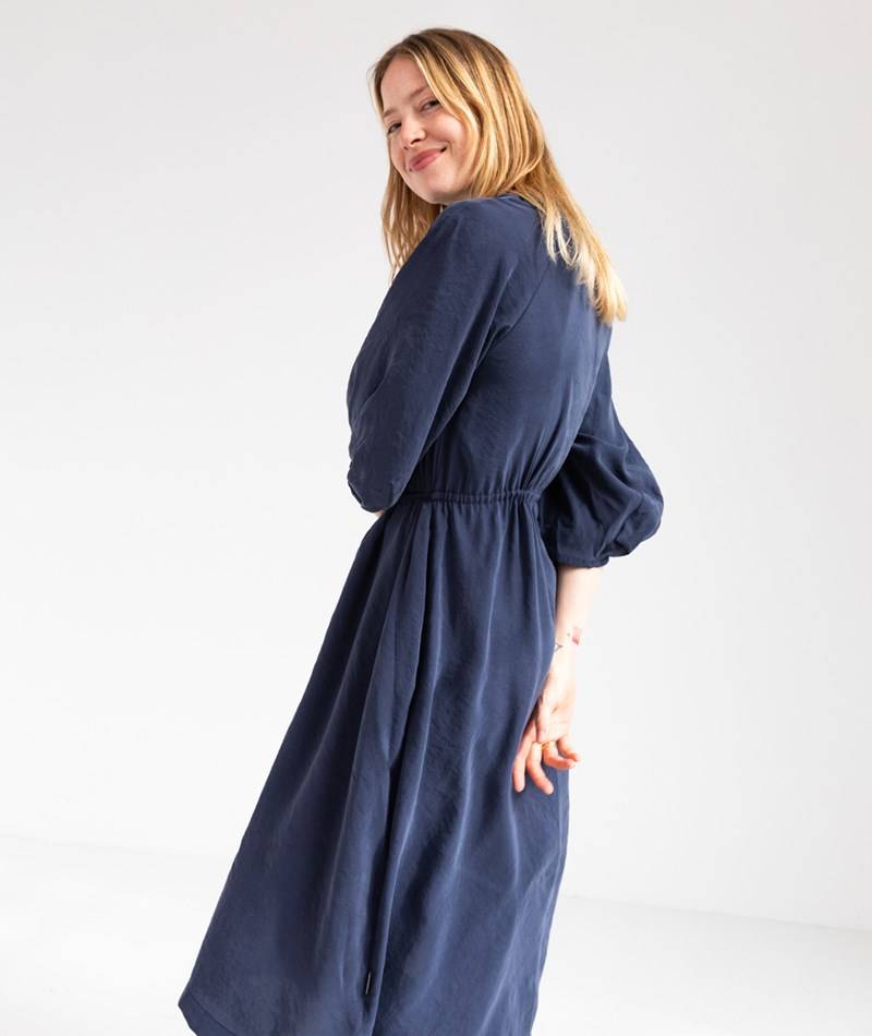 Kauf Dich Glücklich ARMEDANGELS Atessaa Kleid Dunkelblau