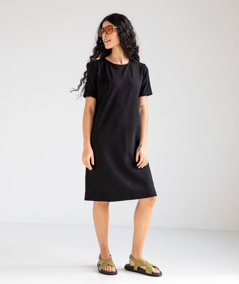 Kauf Dich Glücklich ARMEDANGELS Maailana Kleid Schwarz