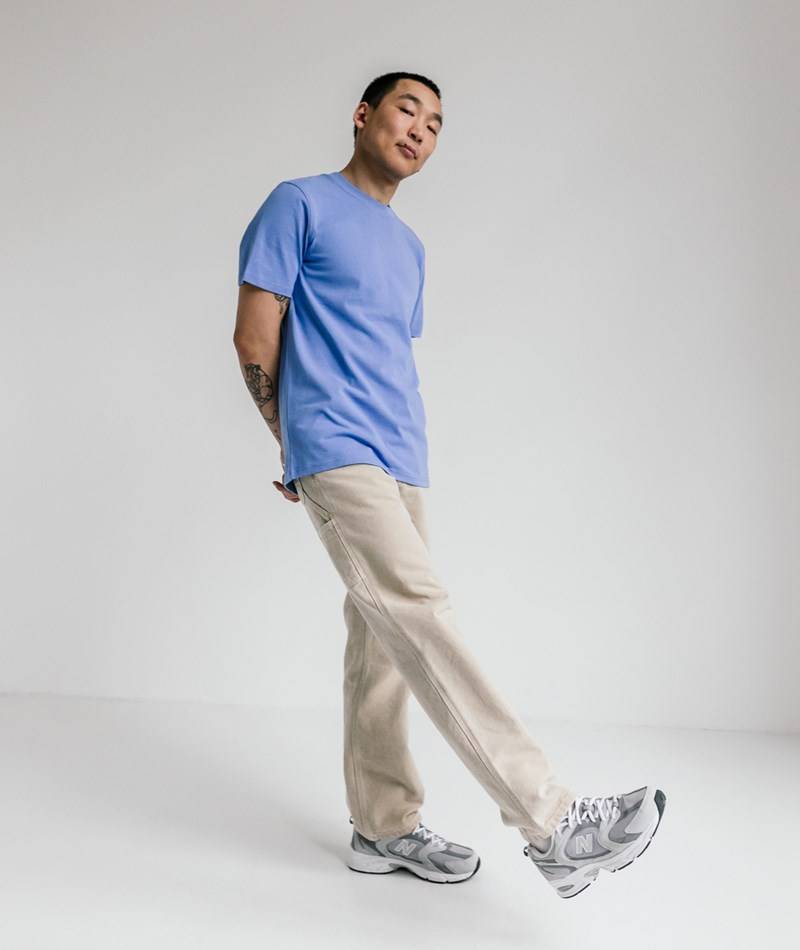 Kauf Dich Glücklich ARMEDANGELS Maarkos T-Shirt Blau