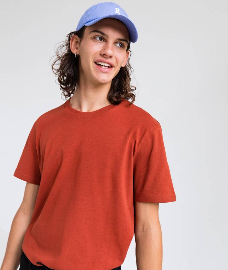 Kauf Dich Glücklich ARMEDANGELS Maarkos T-Shirt Orange