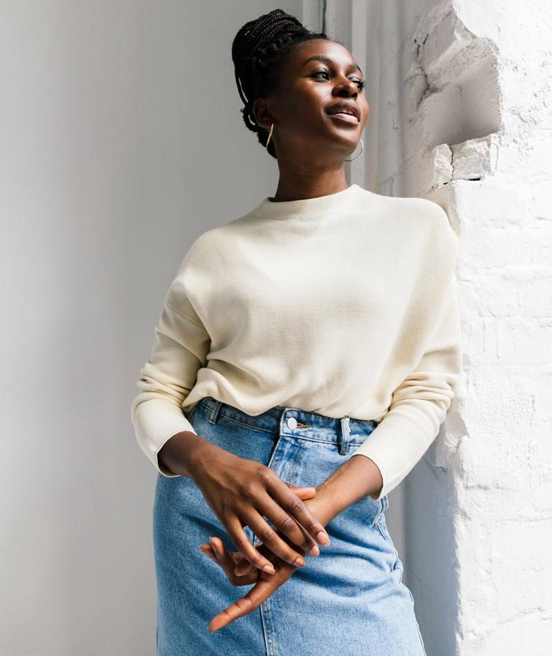 Kauf Dich Glücklich ARMEDANGELS Merinaa Pullover Cremeweiü