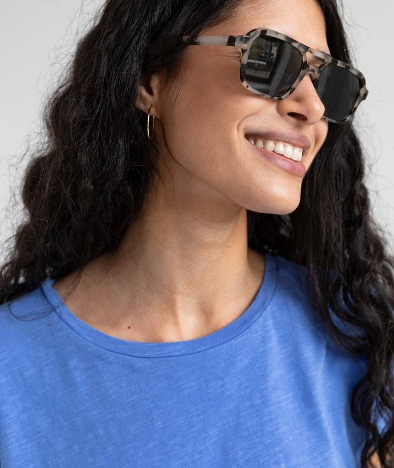 Kauf Dich Glücklich ARMEDANGELS Oneliaa T-Shirt Blau