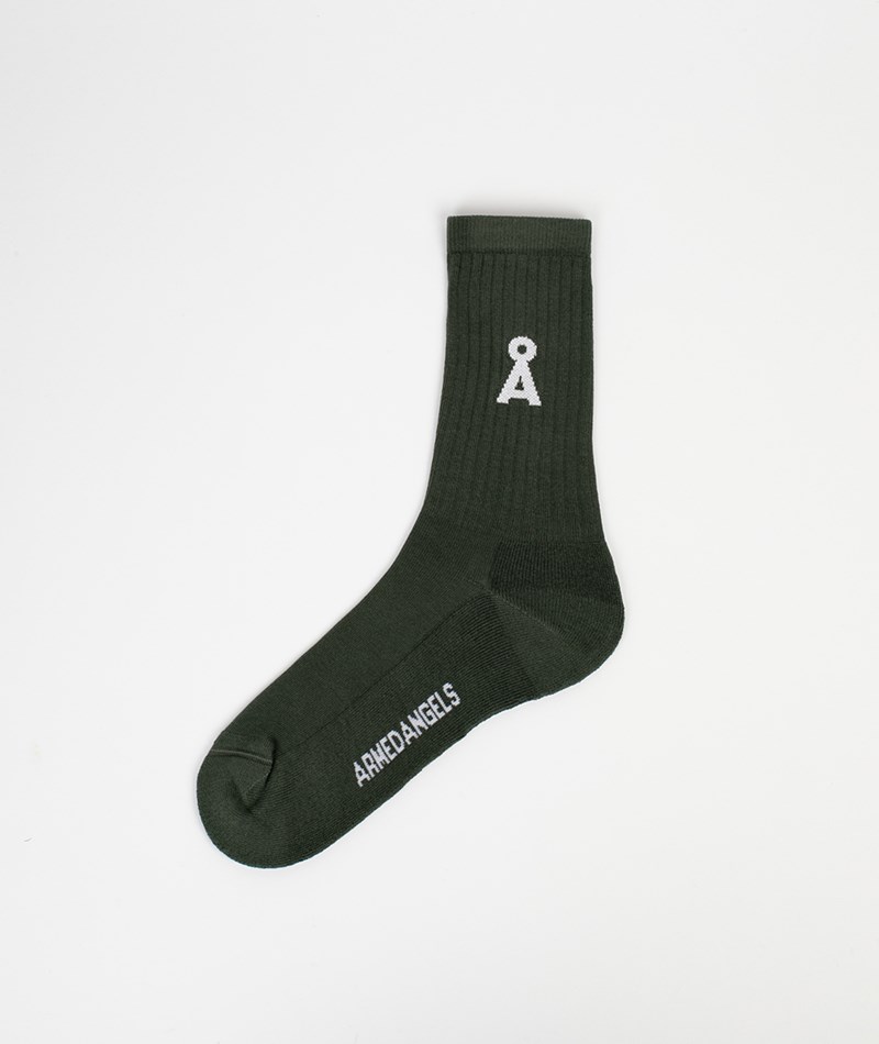 Kauf Dich Glücklich ARMEDANGELS Saamus Bold Socken (Gr. 43-46) Grün