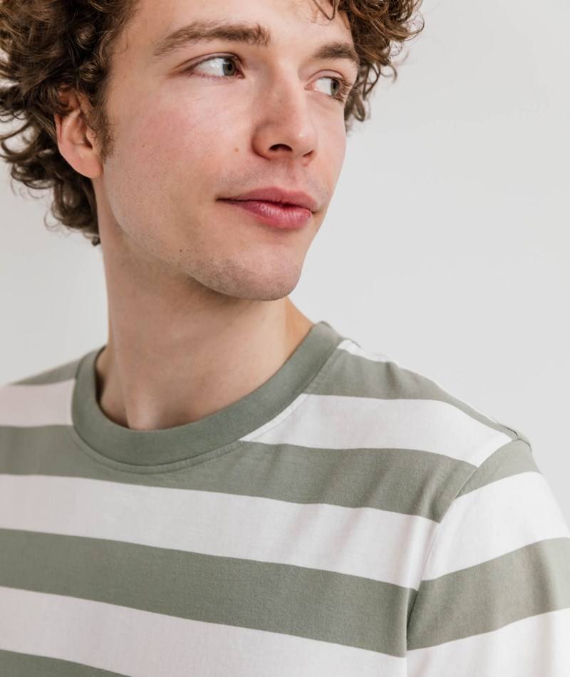 Kauf Dich Glücklich ARMEDANGELS T-Shirt Bahaar Stripes gemustert