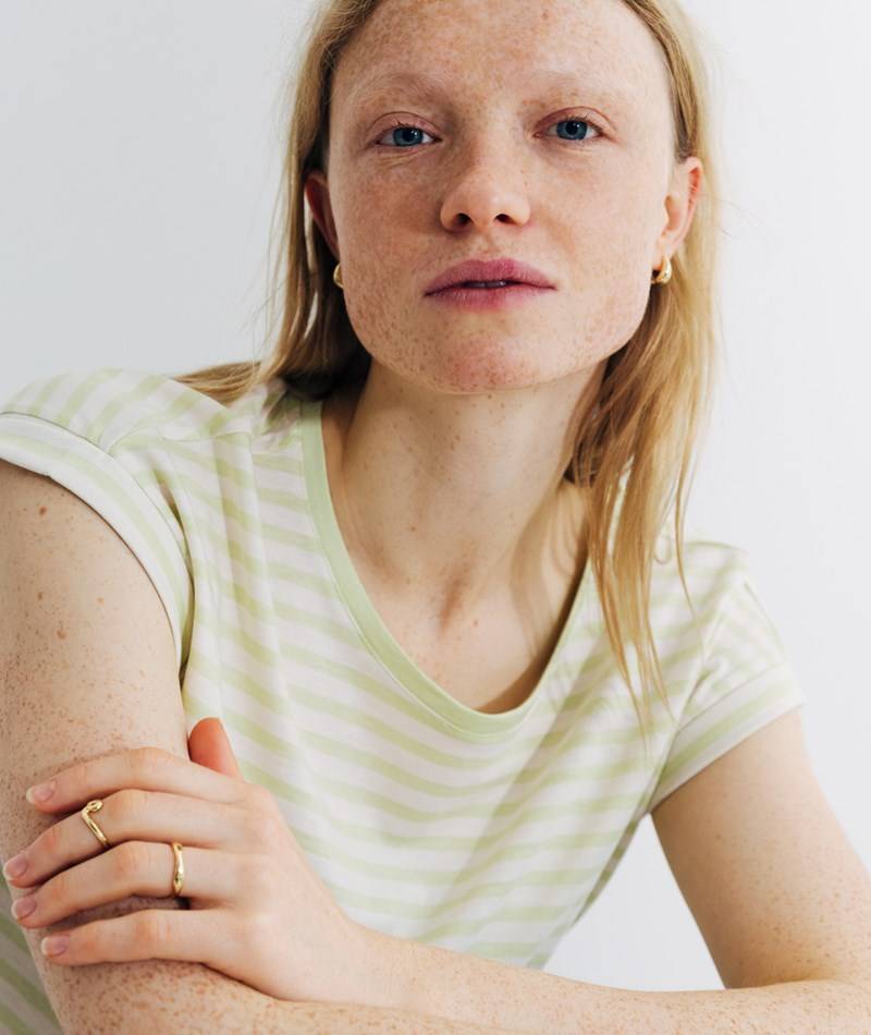 Kauf Dich Glücklich ARMEDANGELS T-Shirt Jilaana Stripes gemustert