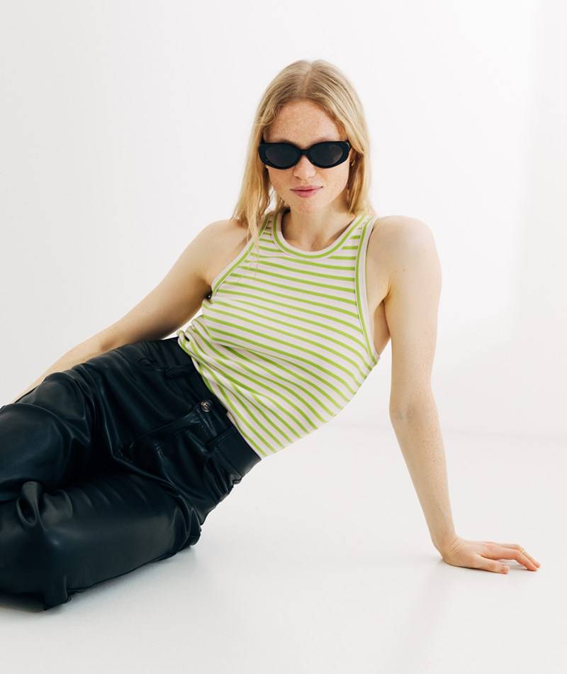 Kauf Dich Glücklich ARMEDANGELS Top Kanitaa gemustert