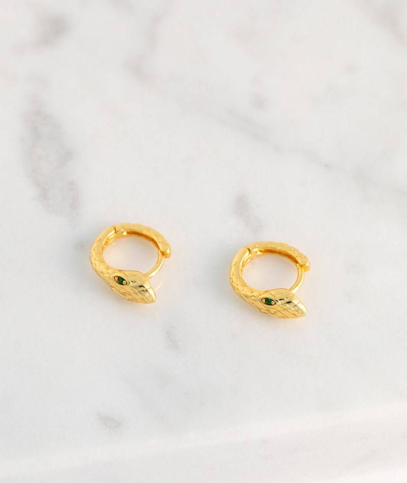 Kauf Dich Glücklich AVEC TOUS Ohrringe Schlange Gold