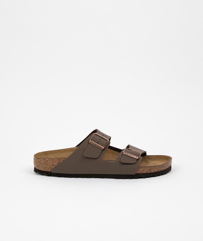 Kauf Dich Glücklich BIRKENSTOCK Arizona Birko-Flor Nubuck Sandale (Gr. 42-46) Braun