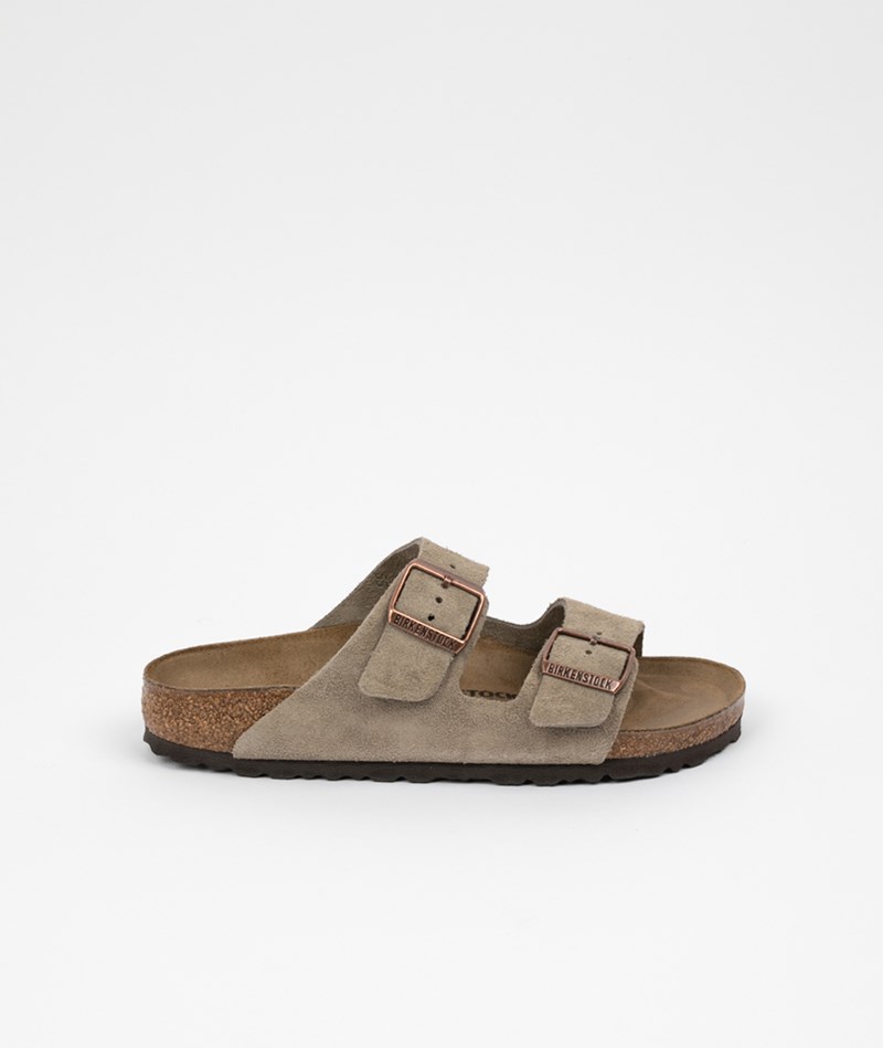 Kauf Dich Glücklich BIRKENSTOCK Arizona Suede Sandalen (Gr. 36-41) Beige