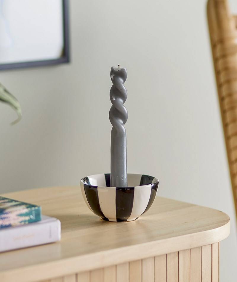 Kauf Dich Glücklich BLOOMINGVILLE Eja (9x4,5) Kerzenhalter gestreift