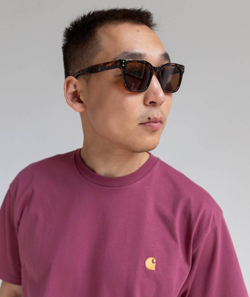 Kauf Dich Glücklich CARHARTT WIP S/S Chase T-Shirt Weinrot
