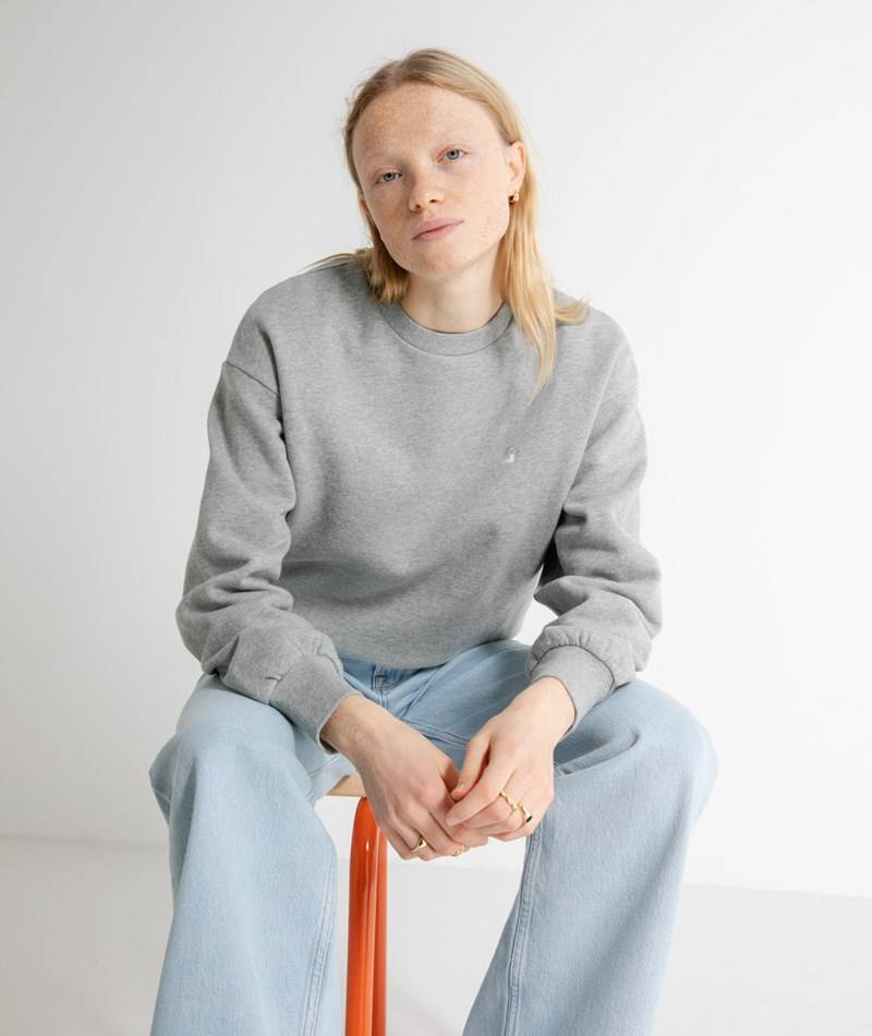Kauf Dich Glücklich CARHARTT WIP W` Casey Sweater Grau