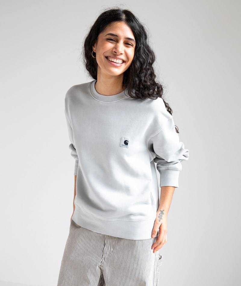 Kauf Dich Glücklich CARHARTT WIP W` Nelson Sweater Grau