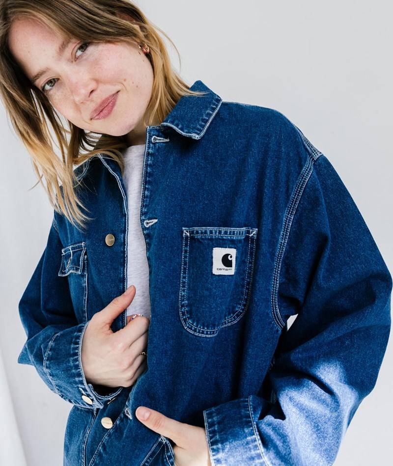 Kauf Dich Glücklich CARHARTT WIP W`OG Michigan Jacke Blau