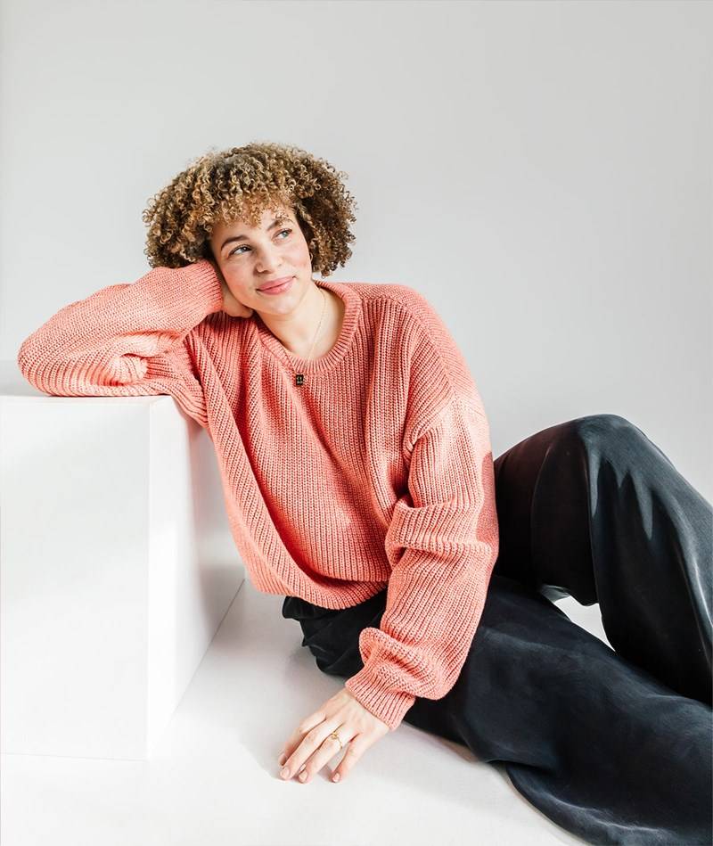 Kauf Dich Glücklich DARIADüH Mouline Pullover Orange