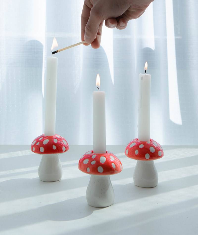 Kauf Dich Glücklich DOIY Amanita Kerzenhalter mehrfarbig