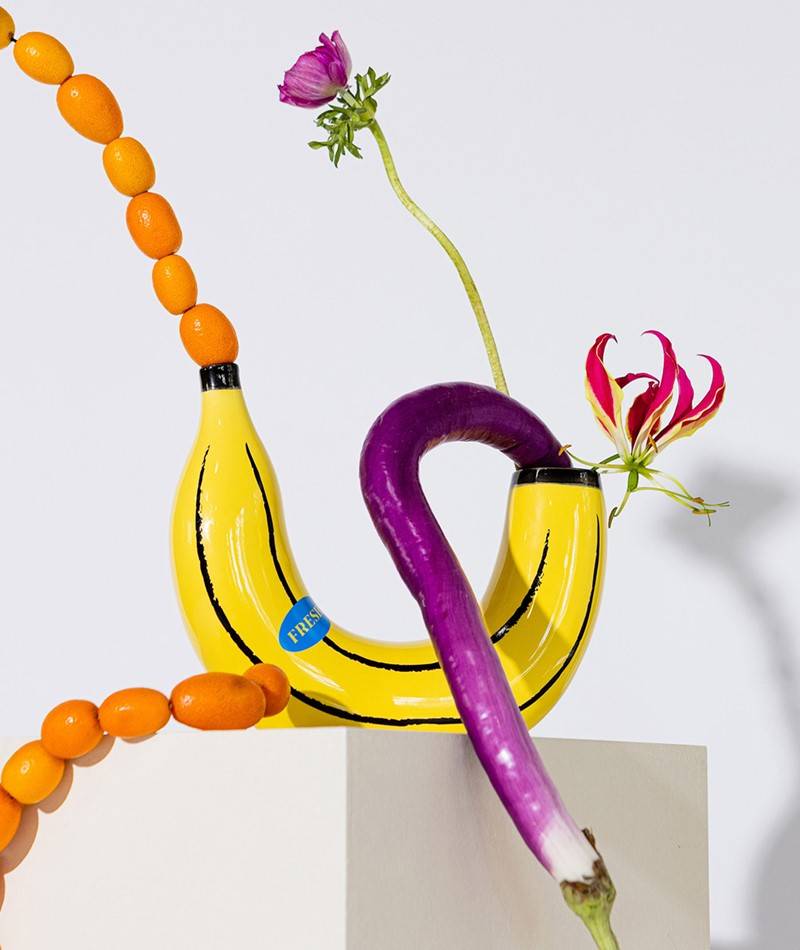 Kauf Dich Glücklich DOIY Banana (21,5x6x19) Vase Gelb