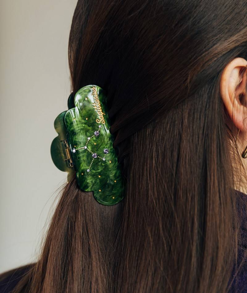 Kauf Dich Glücklich EBBA Haarspange Sagittarius Grün