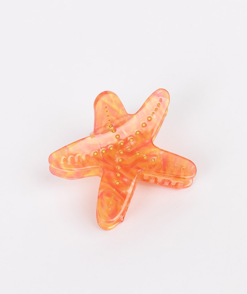 Kauf Dich Glücklich EBBA Haarspange Seestern Orange