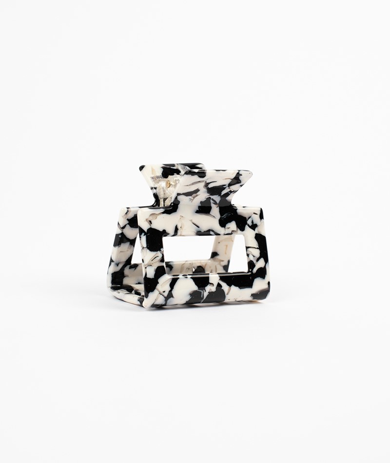 Kauf Dich Glücklich EBBA Hairclip Schwarz/Weiü gemustert