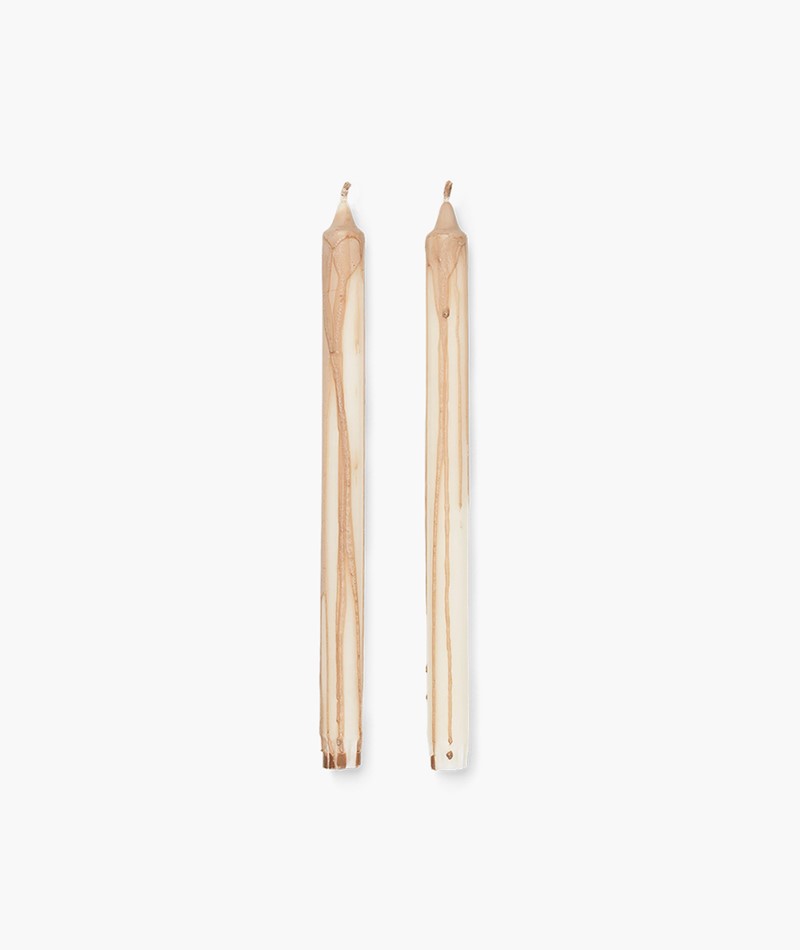 Kauf Dich Glücklich FERM LIVING Dryp 2er Set Kerze Beige