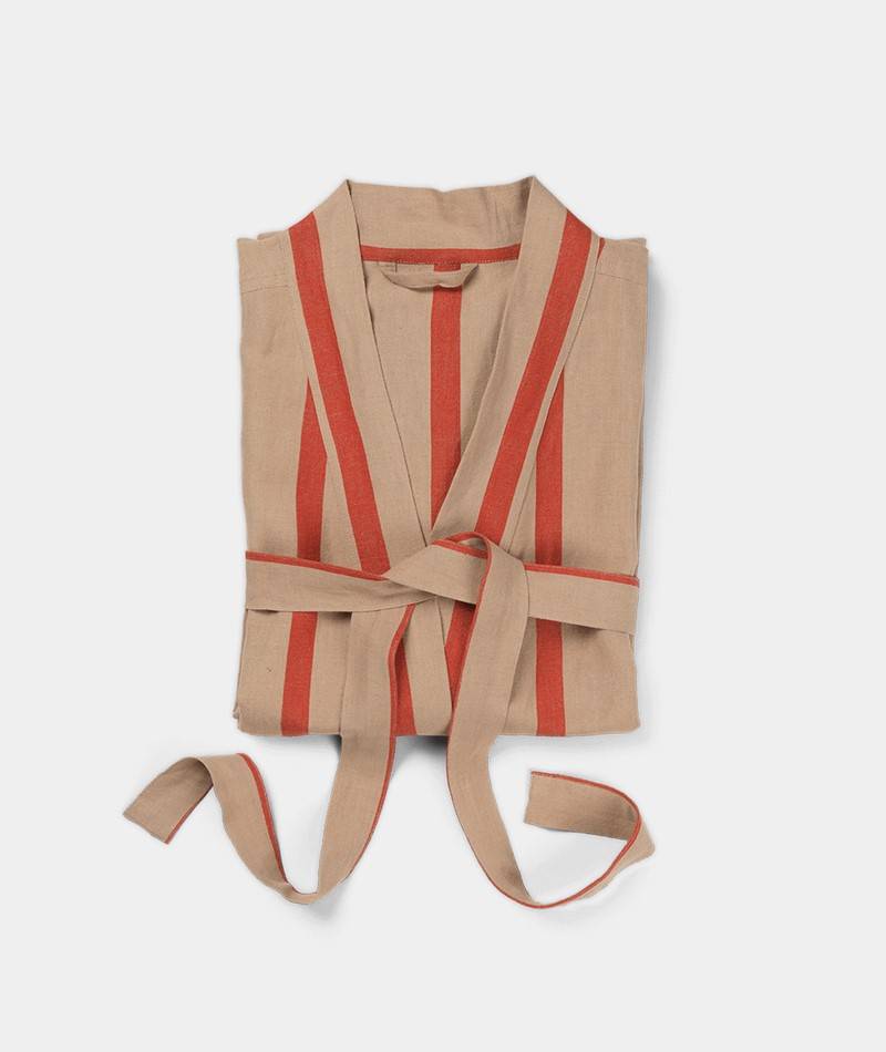 Kauf Dich Glücklich FERM LIVING Field Bademantel gestreift