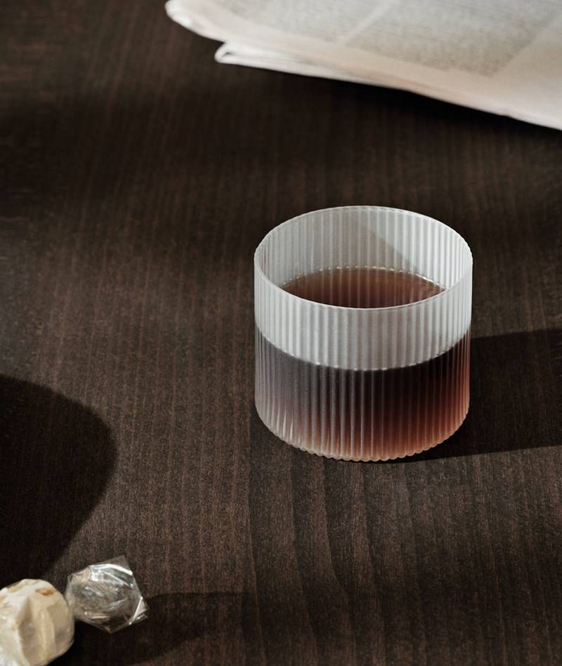 Kauf Dich Glücklich FERM LIVING Ripple Glas 4er-Set flach (ü 7,6) farblos