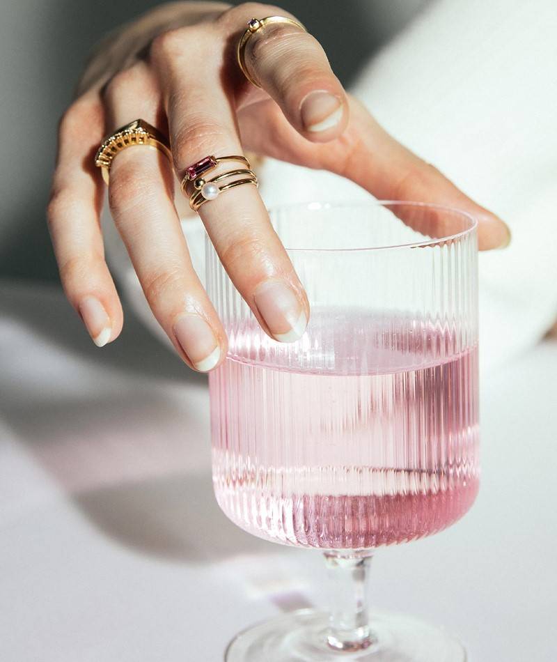 Kauf Dich Glücklich FERM LIVING Ripple Weinglas 2-er Set (ü 7,5) farblos