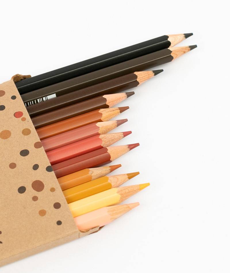 Kauf Dich Glücklich HAUTFARBEN BUNTSTIFTE 12 Buntstifte