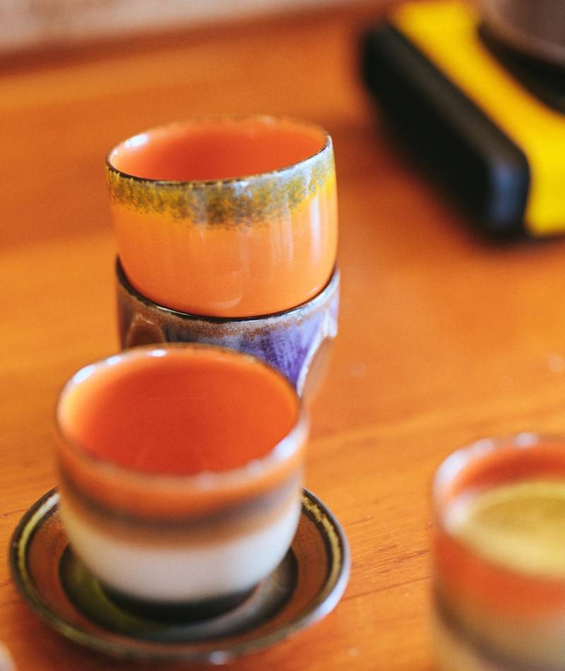 Kauf Dich Glücklich HKLIVING 70s Kaffee Becher Liberica Orange