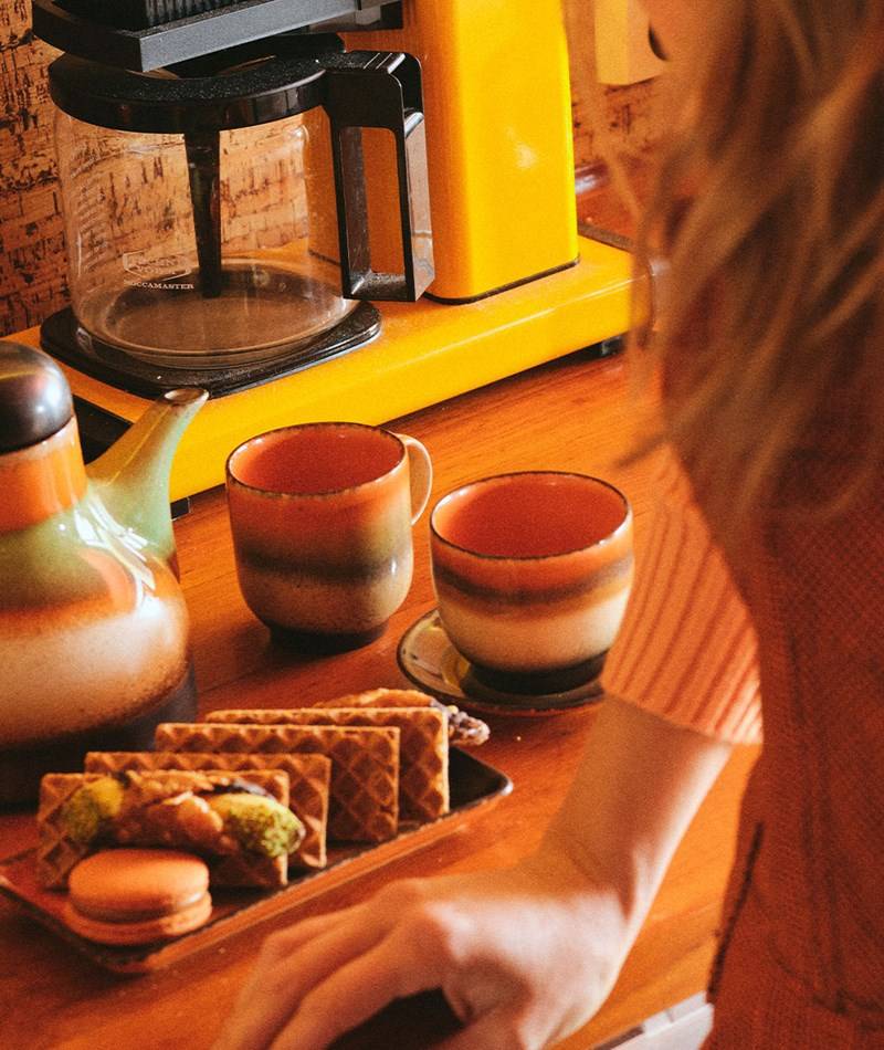 Kauf Dich Glücklich HKLIVING 70s Kaffee Becher Robusta mehrfarbig