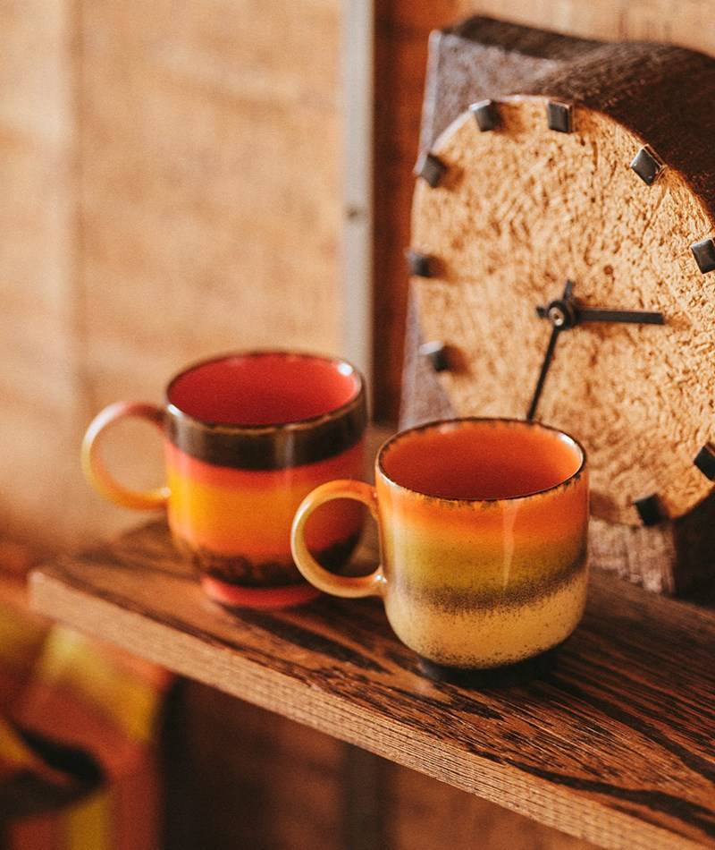 Kauf Dich Glücklich HKLIVING 70s Kaffee Tasse Robusta mehrfarbig