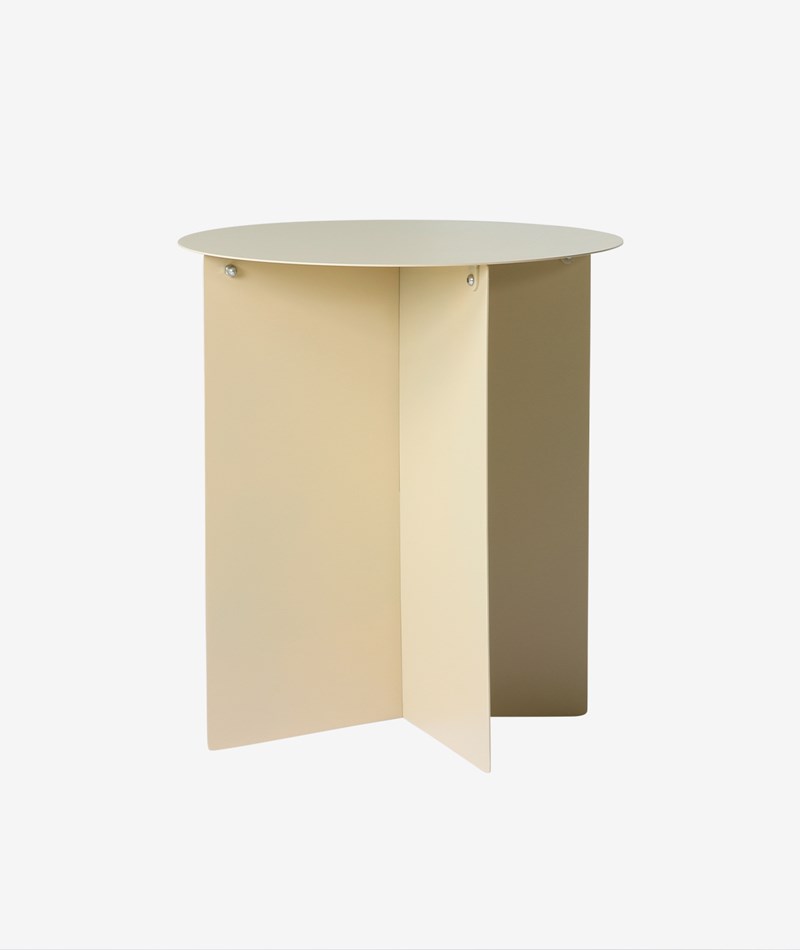 Kauf Dich Glücklich HKLIVING Metall Beistelltisch (40x45) Beige