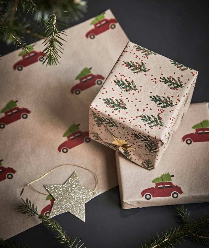 Kauf Dich Glücklich HOUSE DOCTOR 2er-Set Crafty Geschenkpapier gemustert