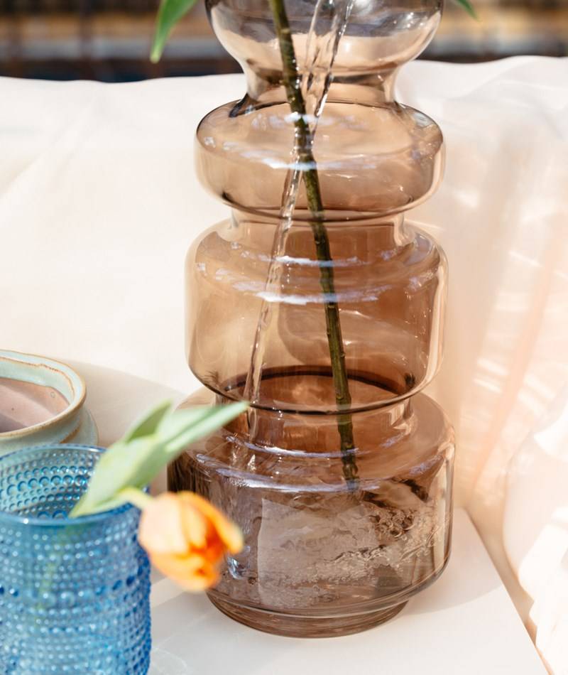 Kauf Dich Glücklich 2HAVE Vase Layer (36x16cm) Beige