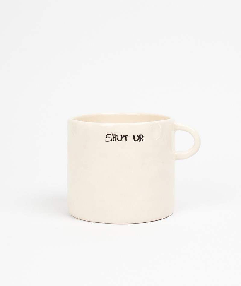 Kauf Dich Glücklich ANNA + NINA Shut Up Tasse weiü